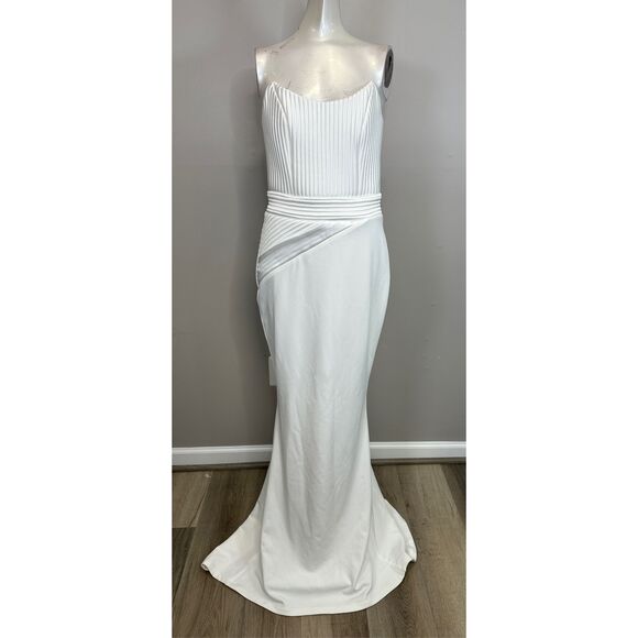 Zhivago Reine De Reinettes Gown In White US 6 $650 - Picture 4 of 12